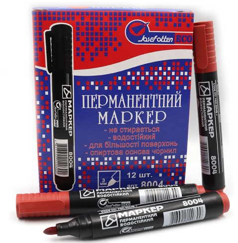 8004 Маркер перм.червоний 