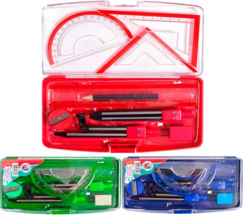 M990 Готовальня 9 предметів, mix