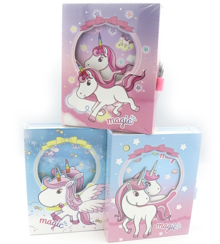 YH64K-B0318 Блокнот в короб. на замочку 