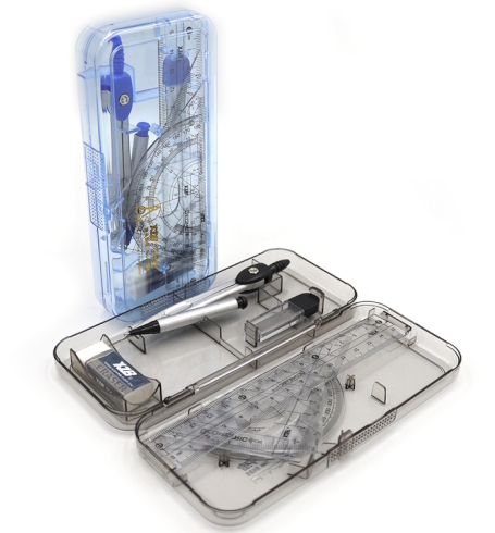 8528 Готовальня в футлярі 7предметов  1шт/єтік