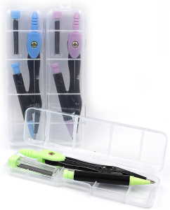 JF-8054 Циркуль + грифель в пласт. Футлярі