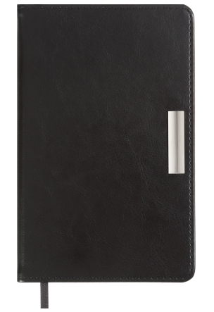 Щоденник недат. SALERNO, A6, чорний, штучна шкіра, BM.2603-01