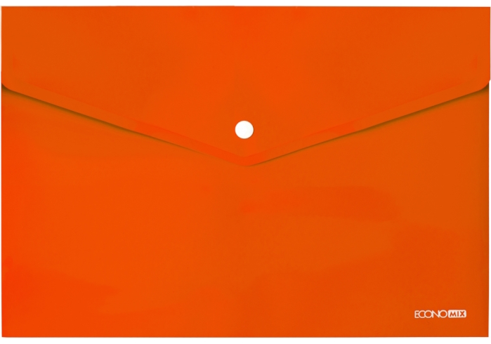 Папка-конверт А4 на кнопці Economix, 180 мкм, фактура 