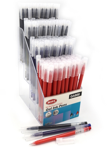 GA800-144 Ручка гель. Beifa 0,38мм з підставкою 12шт/ящ