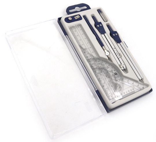 408B Готовальня 9 предм. в футлярі  1шт/єтік