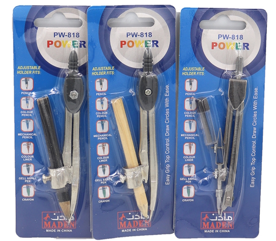 818 Циркуль в футлярі + олівець