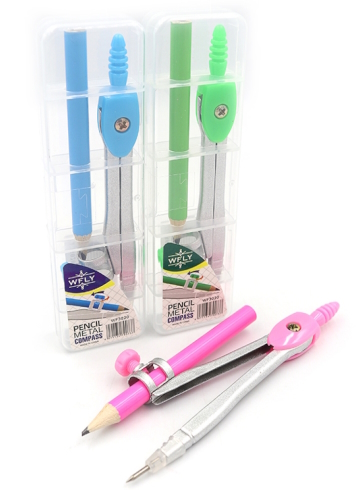 WF-3020 Циркуль з олівцем в пласт. футлярі 1шт/єтік