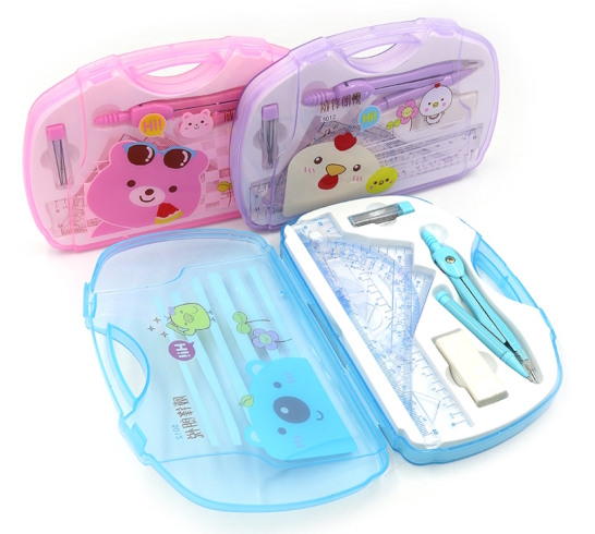 WF-5012 Готовальня 7 предм (4 лин+цирк.+гриф.+ластик) 1шт/єтік