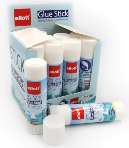 ET-220504(DSCN0701) Клей-олівець Ellot, 36g PVA 12шт/єтік