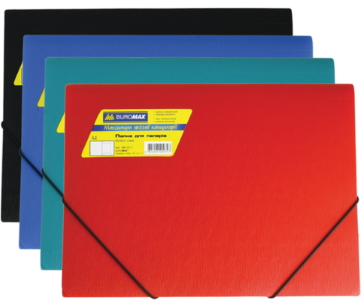Папка пласт. А4 на гумках толщиной 400 мкм, асорті BM.3911-99