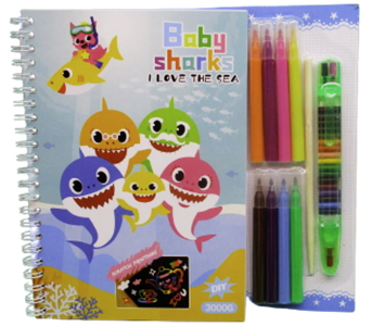 Альб. д/тв. 10чорн.арк.+8кол.фломаст.+перест. воск.олів.