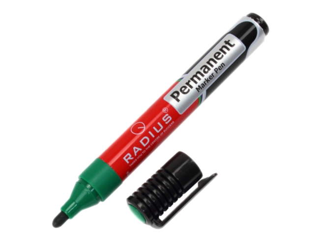 Маркер перманентний круглий зелений 7887, ТМ 