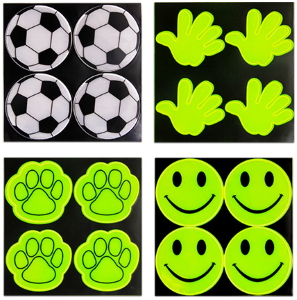 Набір наліпок світловідбиваючих МІКС, 4 шт., фігурні ST 7201 (TZ 15201)