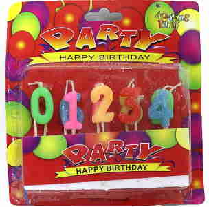 DSCN1273 Набір свічок для торта з блискітками 