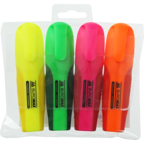 Набір з 4-х текст-маркерів Neon з гум. вставками BM.8904-84