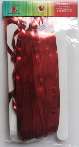 Завіса святкова фольга 1,0х2,0м.PCUR-MATE-05 червоний