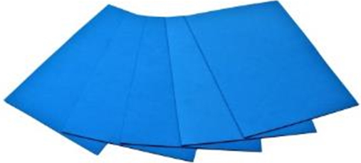 Кольорова ЕВА піна (Фоаміран)А4, EVA-1-019, 21х29,7см,1,00 мм 5 аркуш.блакитний