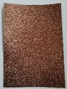 Кольорова ЕВА піна з гліттером (Фоаміран)А4,GL-EVA-1-ADH-014,21х29,7см,1,6 мм 5аркуш.темно-коричньов