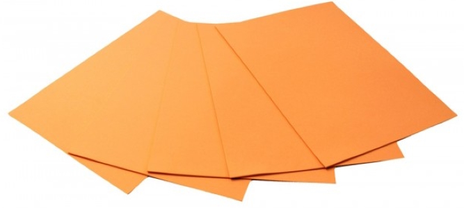 Кольорова ЕВА піна(Фоаміран)А4,EVA-007,21х29,7см,2,00 мм 5 аркуш.персиковый