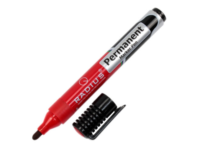 Маркер перманентний круглий червоний 7887. ТМ 