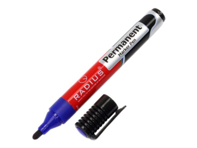 Маркер перманентний круглий синій 7887, ТМ 