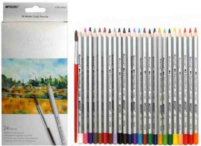 Олівці акварельні 24 кольори шестигранні, Raffine, Marco, 7120-24CB