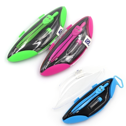 SC01002E Циркуль в пласт. футлярі з грифілем, 2 предм., mix