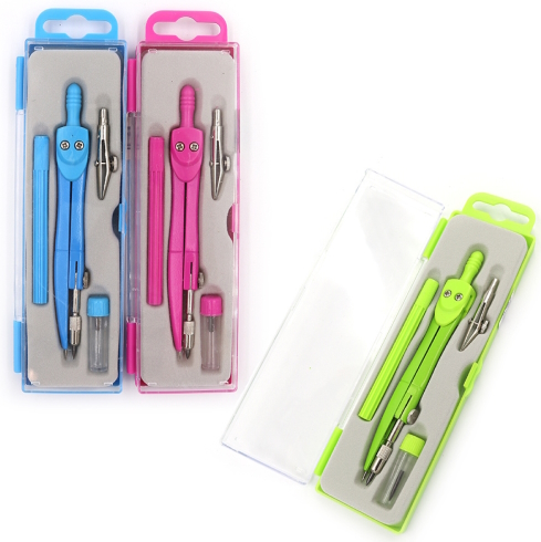 SC01004LA Циркуль в футлярі 4 предм., mix