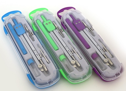 S21005I Циркуль в футлярі 5 предм. (З грифелем), mix3