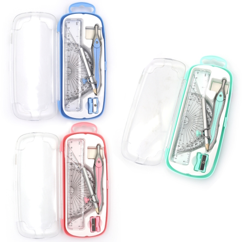 S98008 Готовальня 7 предм. у футлярі, mix 1шт/етик