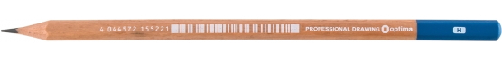 Олівець чорнографітний OPTIMA H корпус нат. дерево, загострений O15522