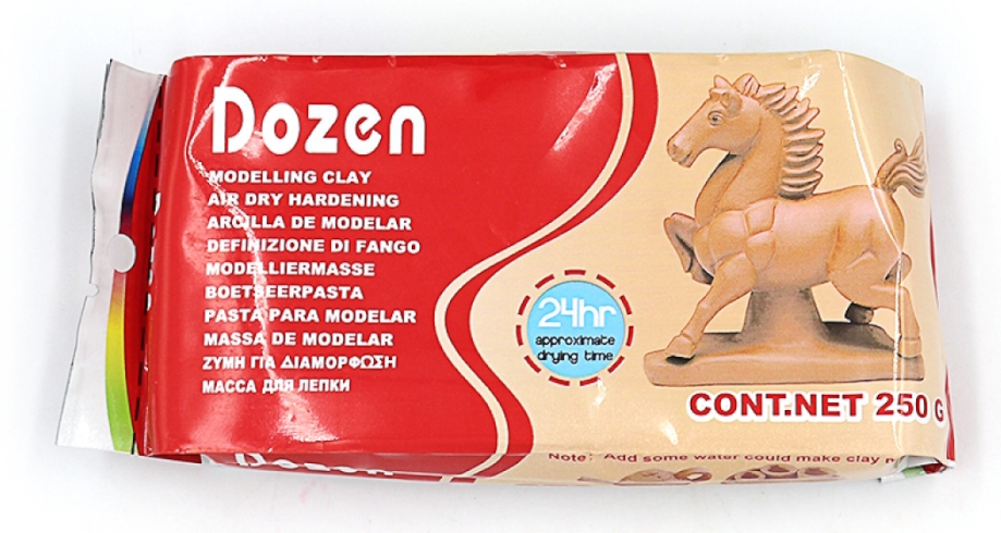 DSCN0665 Масса для для ліплення Dozen, коричнева 250г 1шт/этик
