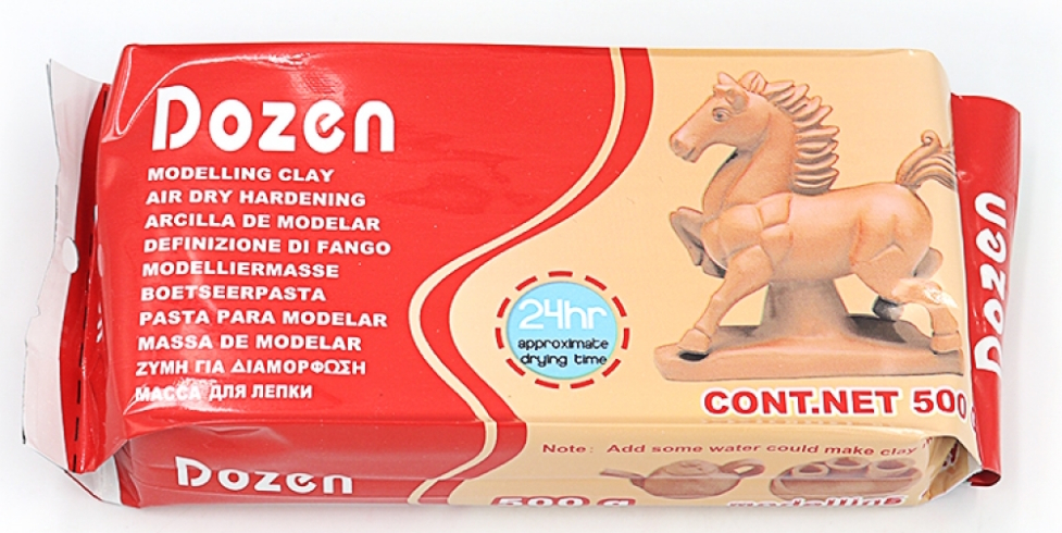 DSCN0666 Масса для для ліплення Dozen, коричнева 500г 1шт/єтік
