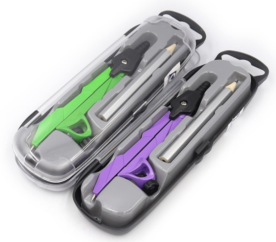 S10002L Циркуль + олівець в пласт. футлярі 1шт/єтик