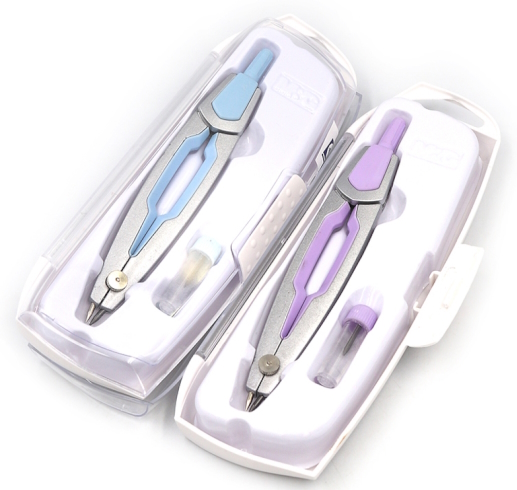 S11102M Циркуль з грифелем, 2 предм. в футлярі 1шт/єтик