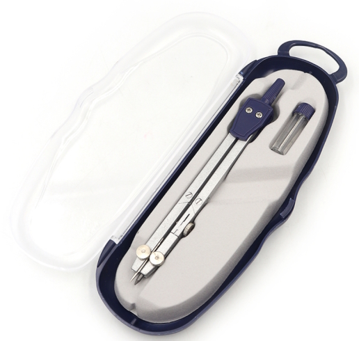 S63002I Циркуль з грифелем, 2 предм. в футлярі 1шт/єтік