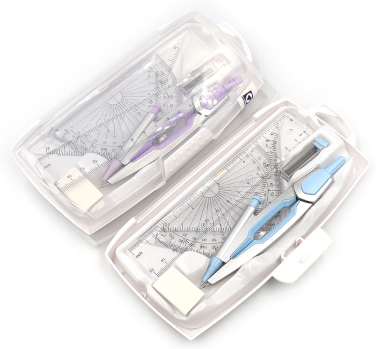 S11207M Готовальня 9 предм. в футляре, mix 1шт/этик