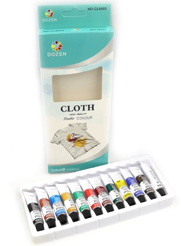 DSCN0674 Фарби для одягу Dozen 12мл*6шт.,  1шт/єтік