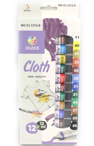 DSCN0677 Фарби для одягу Dozen 12мл*12шт. 1шт/єтік