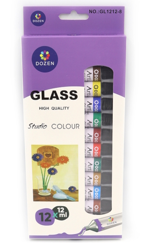 DSCN0678 Фарби для скла і кераміки 12мл*12шт. 1шт/єтік