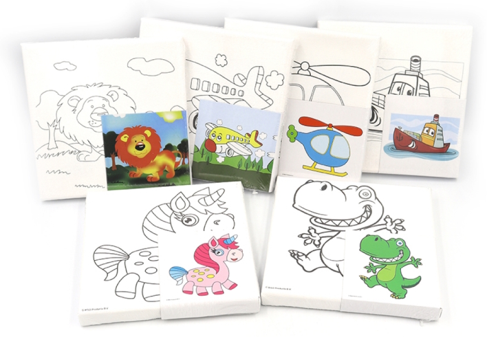 DSCN0685 Розмальовка 15*15см (полотно на рамі) з акрил. фарбами та пензлем 1шт/єтік