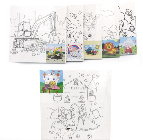 DSCN0690 Розмальовка 25*25см (полотно на рамі) з акрил. фарбами та пензлем 1шт/єтік