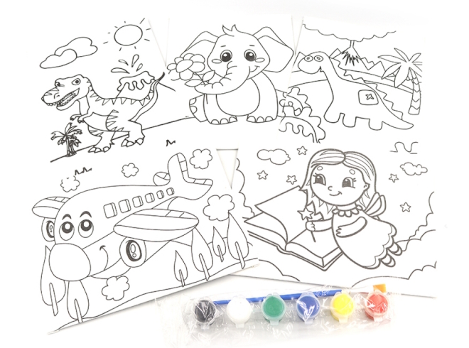 DSCN0699 Розмальовка 15*20см (полотно на дошці) з акрил. фарбами та пензлем палітра 1шт/єтік