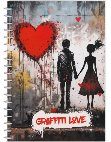 Блокнот А5, пластикова обкладинка, спіраль, 80 арк., клітинка, E21957-02