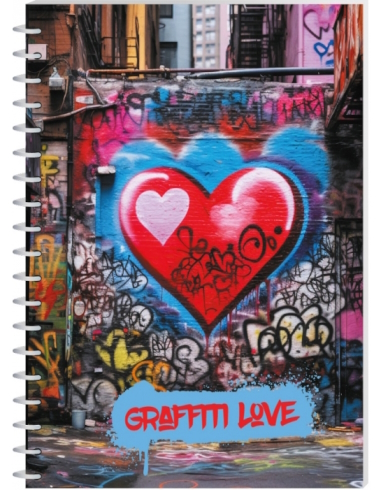 Блокнот А5, пластикова обкладинка, спіраль, 80 арк., клітинка, E21957-03