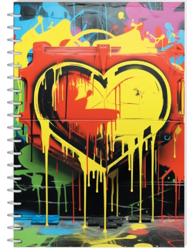 Блокнот А5, пластикова обкладинка, спіраль, 80 арк., клітинка, E21957-05