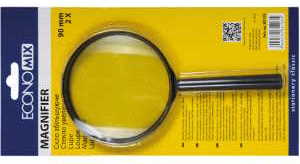 Скло збільшуюче Economix, d 90мм, 2-кратне,E82103
