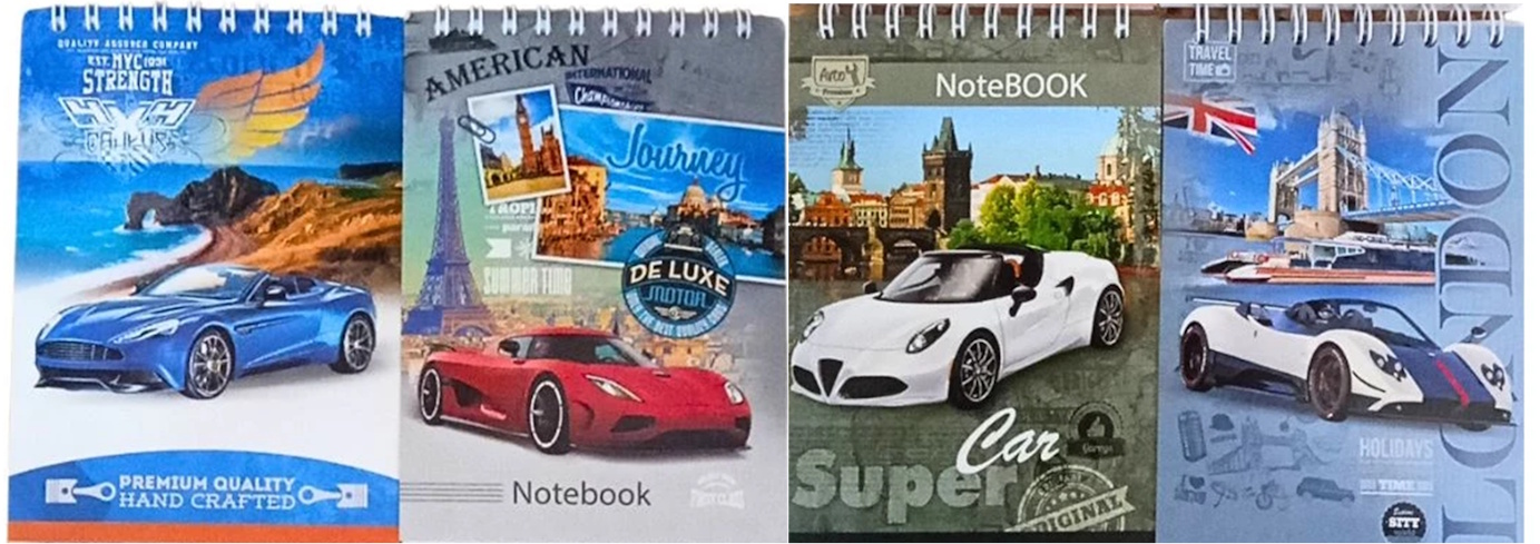 Нотатник А6, 80 арк, пруж., серія 