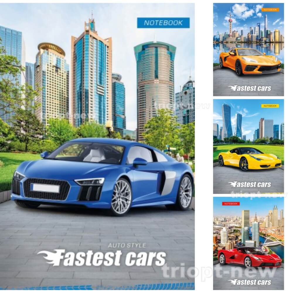 Нотатник А6 на скобі,32арк,оф.кл, серія 