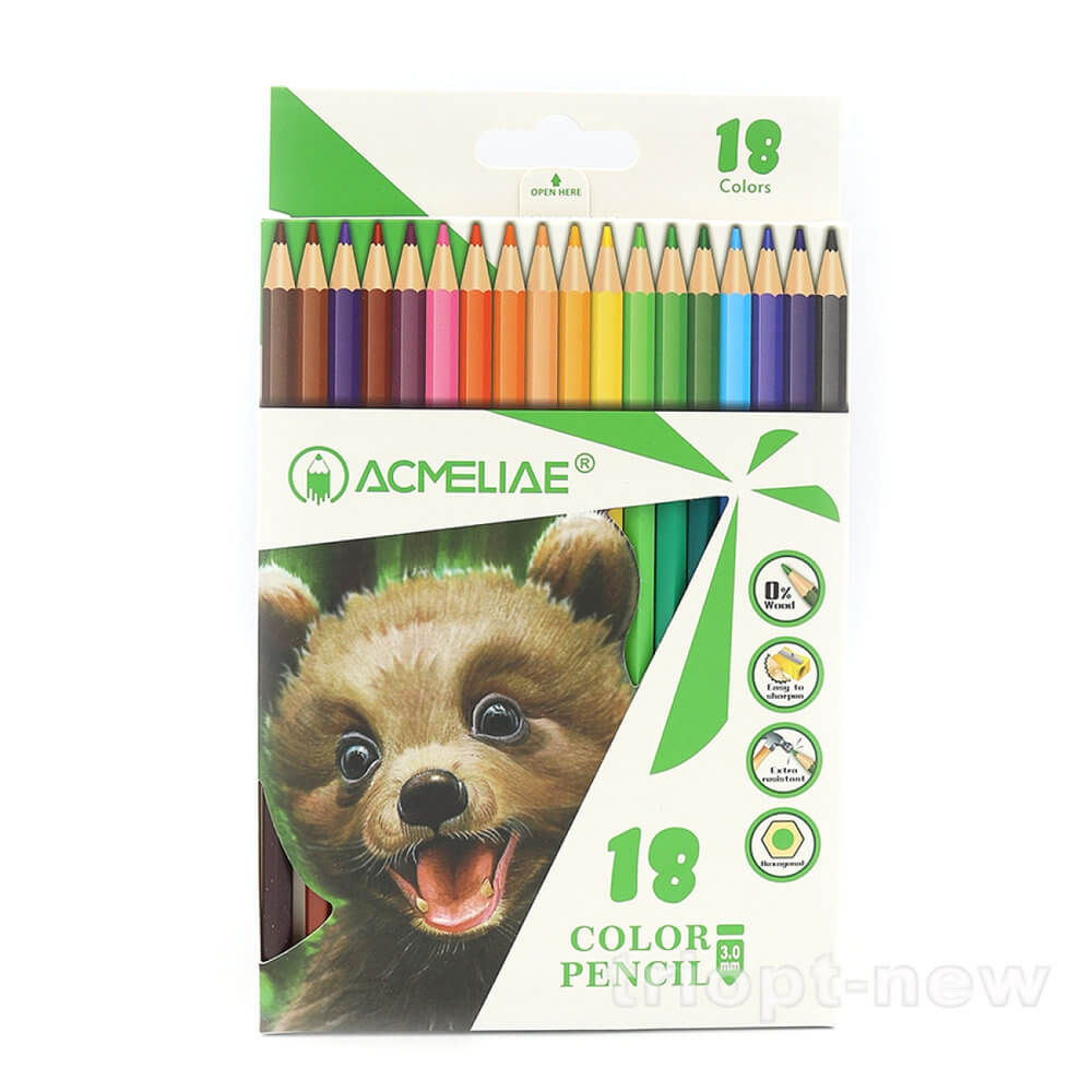 PCP-018 Набір шестигран. екоолівців Woodfree Acmeliae 18шт. 1шт/єтік